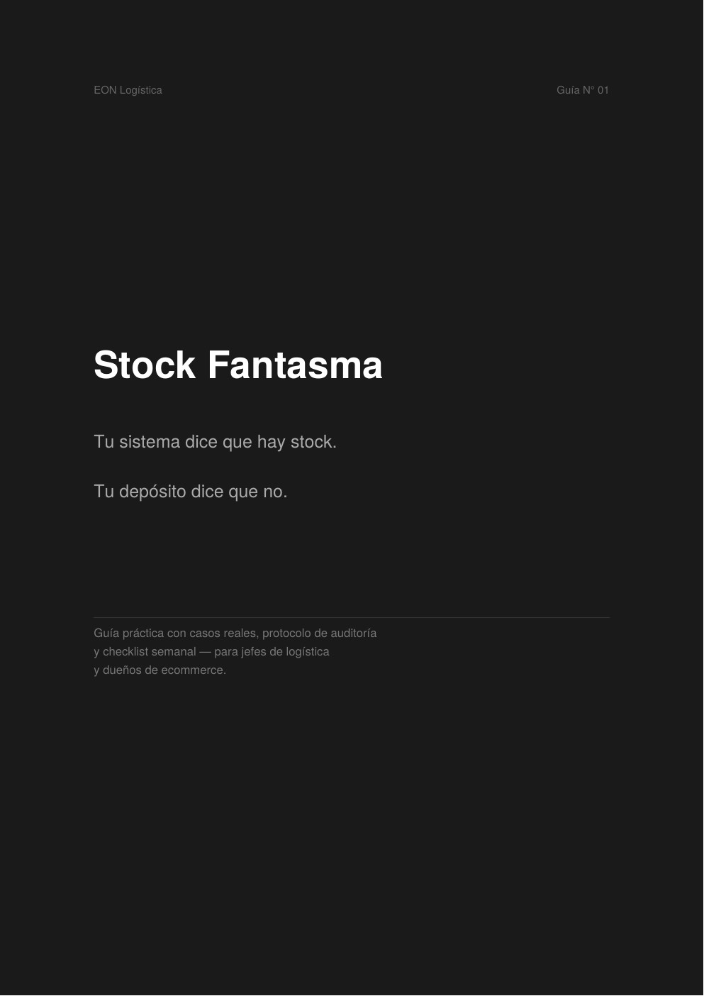 Portada de la guía Stock Fantasma